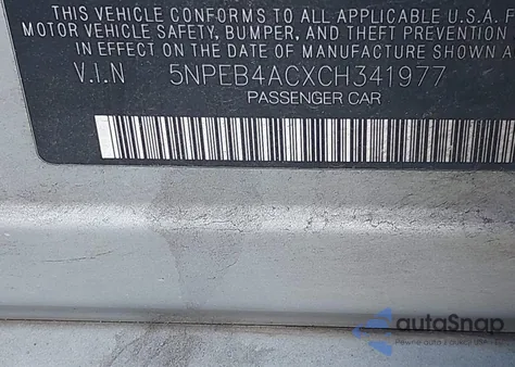 2012 Hyundai Sonata Gls from USA, damaged, VIN 5NPEB4ACXCH341977